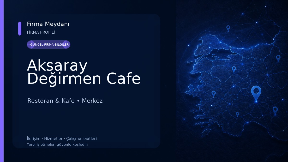 Aksaray Değirmen Cafe