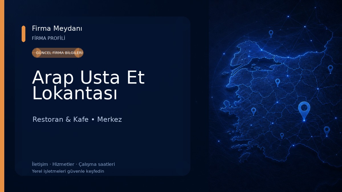 Arap Usta Et Lokantası Restoran & Kafe