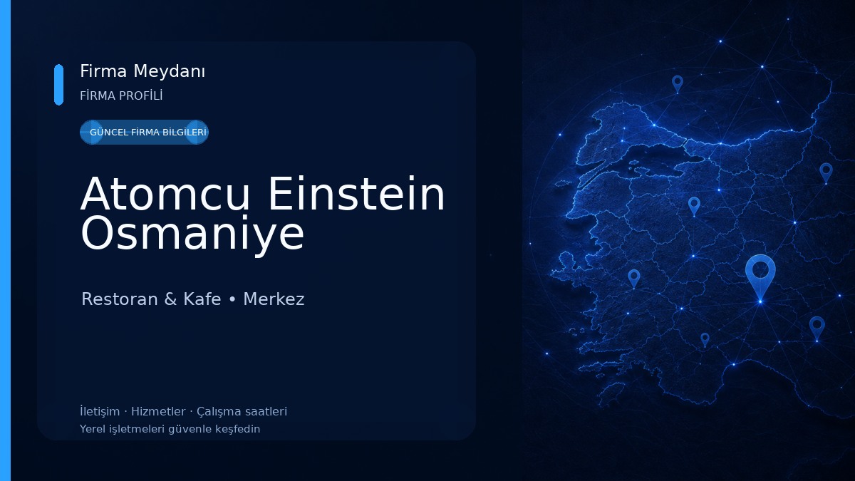 Atomcu Einstein Osmaniye Restoran & Kafe