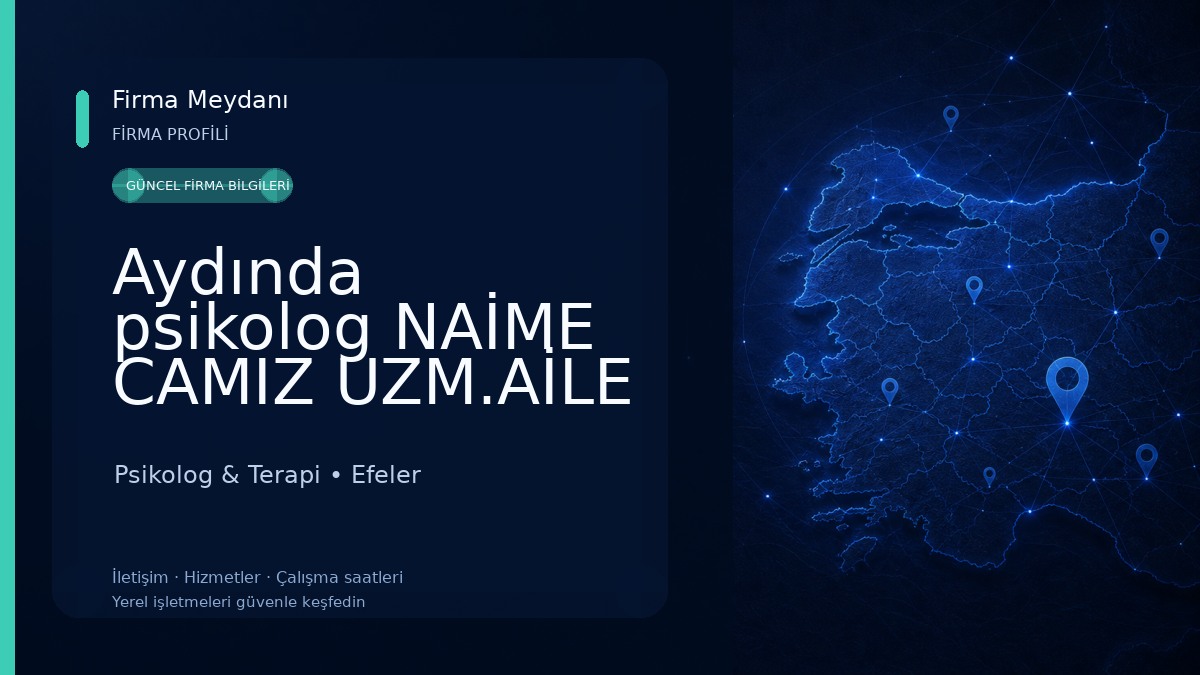 Aydında psikolog NAİME CAMIZ UZM.AİLE DANIŞMANI Psikolog & Terapi