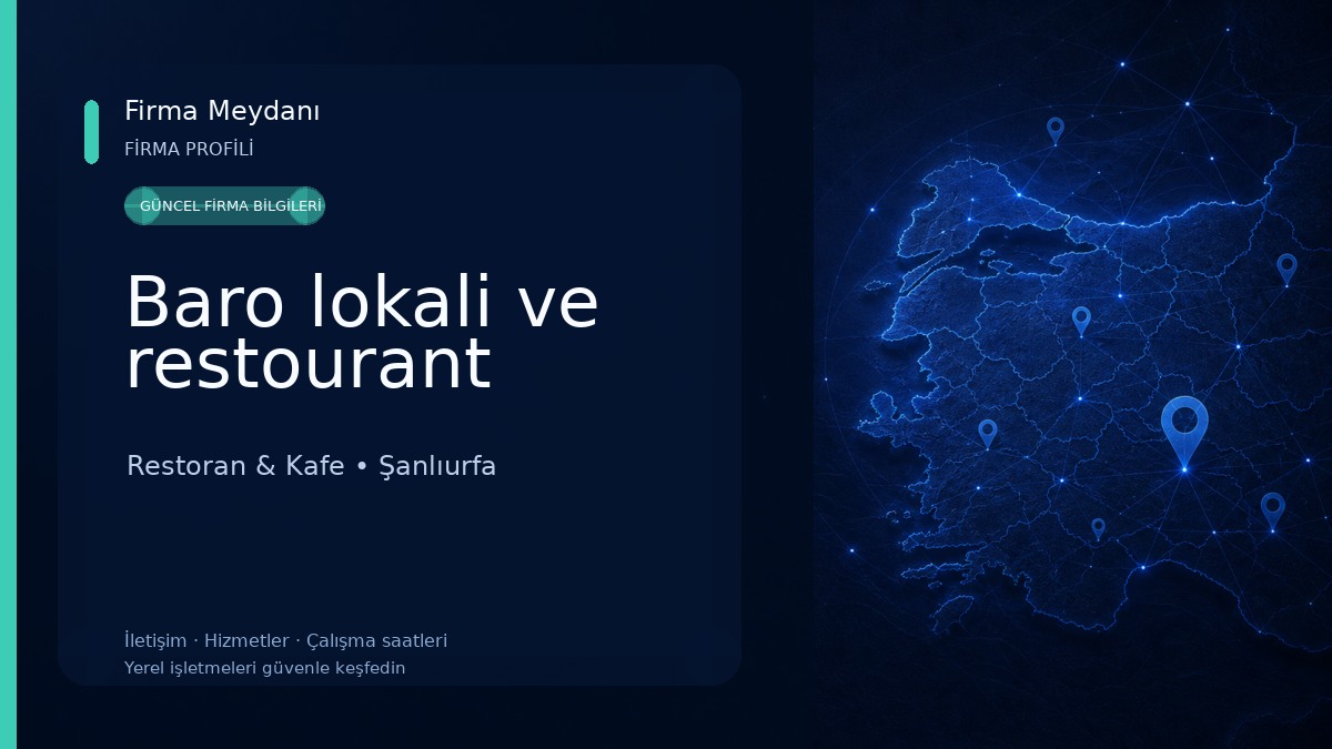 Baro lokali ve restourant
