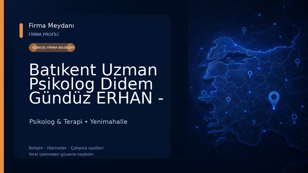 Batıkent Uzman Psikolog Didem Gündüz ERHAN - Bireysel Terapi - Çift Terapisi