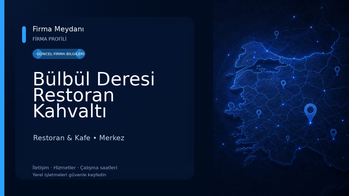 Bülbül Deresi Restoran Kahvaltı Restoran & Kafe