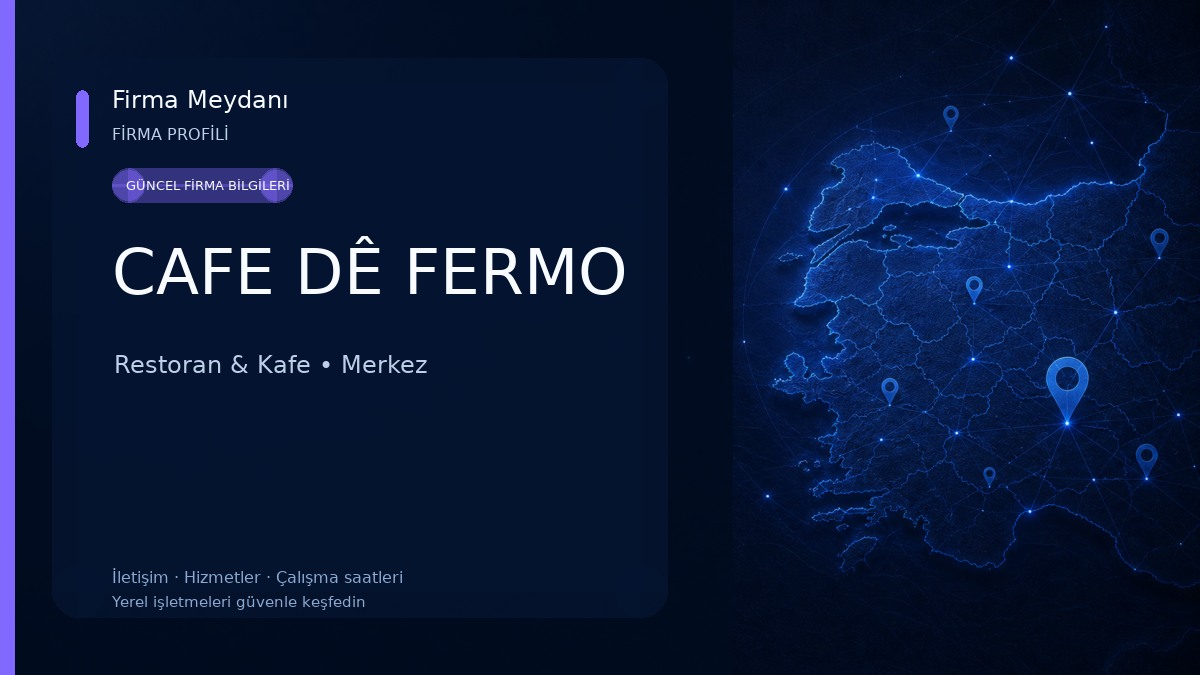 CAFE DÊ FERMO Restoran & Kafe