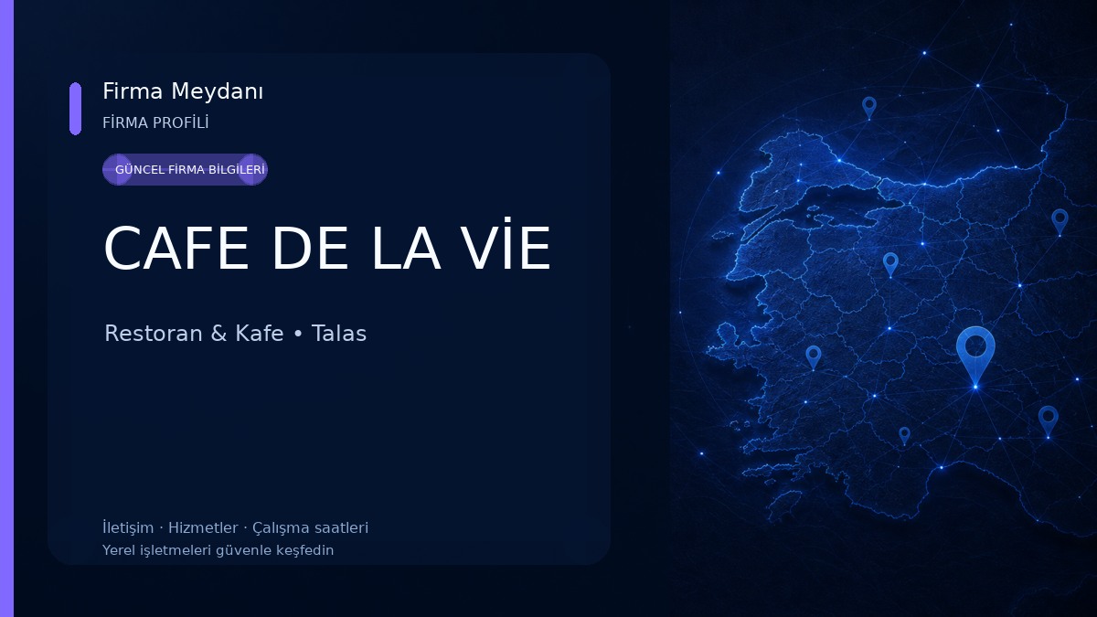 CAFE DE LA VİE Restoran & Kafe