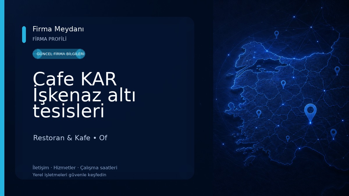 Cafe KAR İşkenaz altı tesisleri 