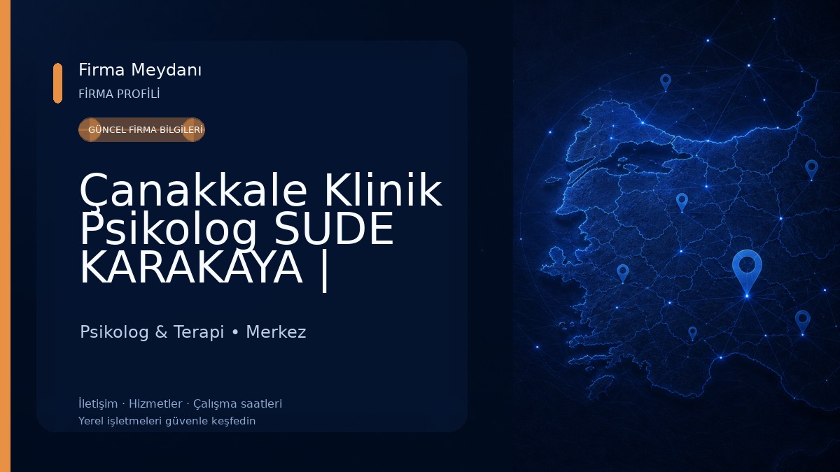 Çanakkale Klinik Psikolog SUDE KARAKAYA | Çanakkale Psikolog Randevu | Ergen Psikolog | Emdr | Yetişkin Psikolog Psikolog & Terapi