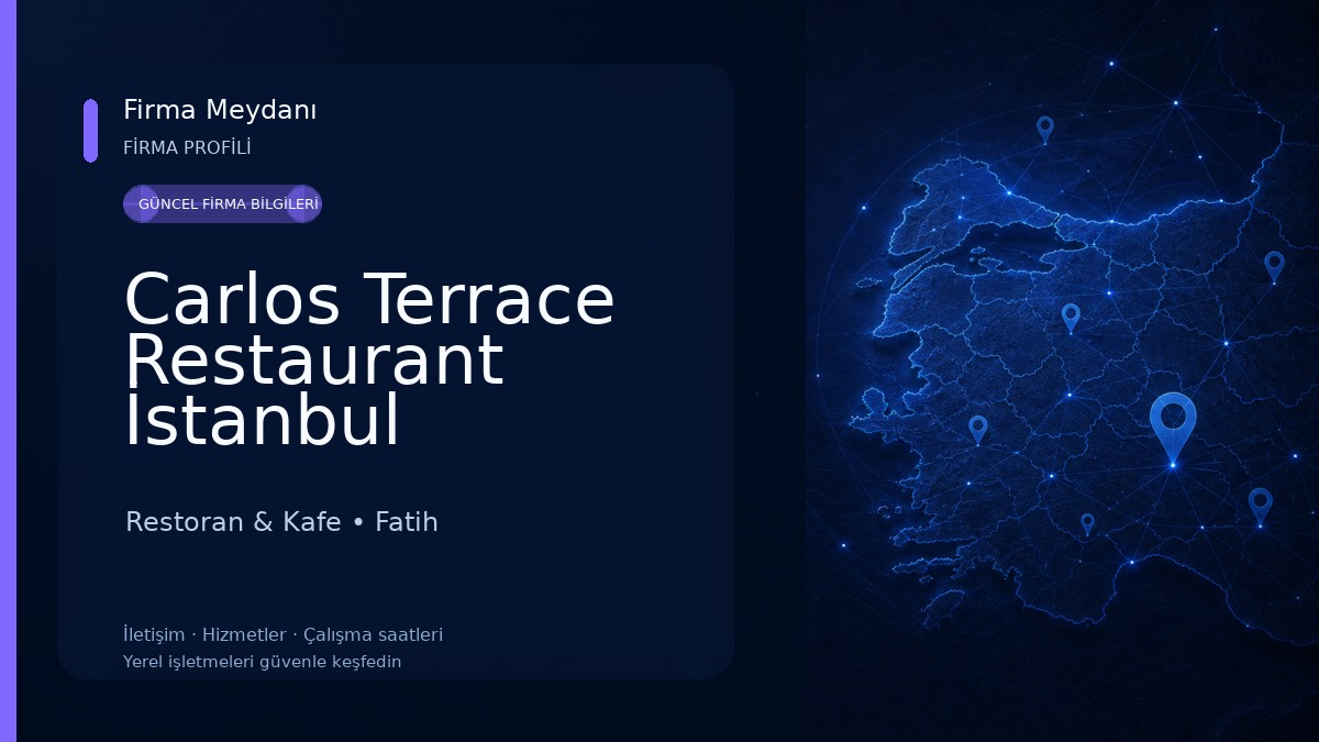 Carlos Terrace Restaurant İstanbul Restoran & Kafe
