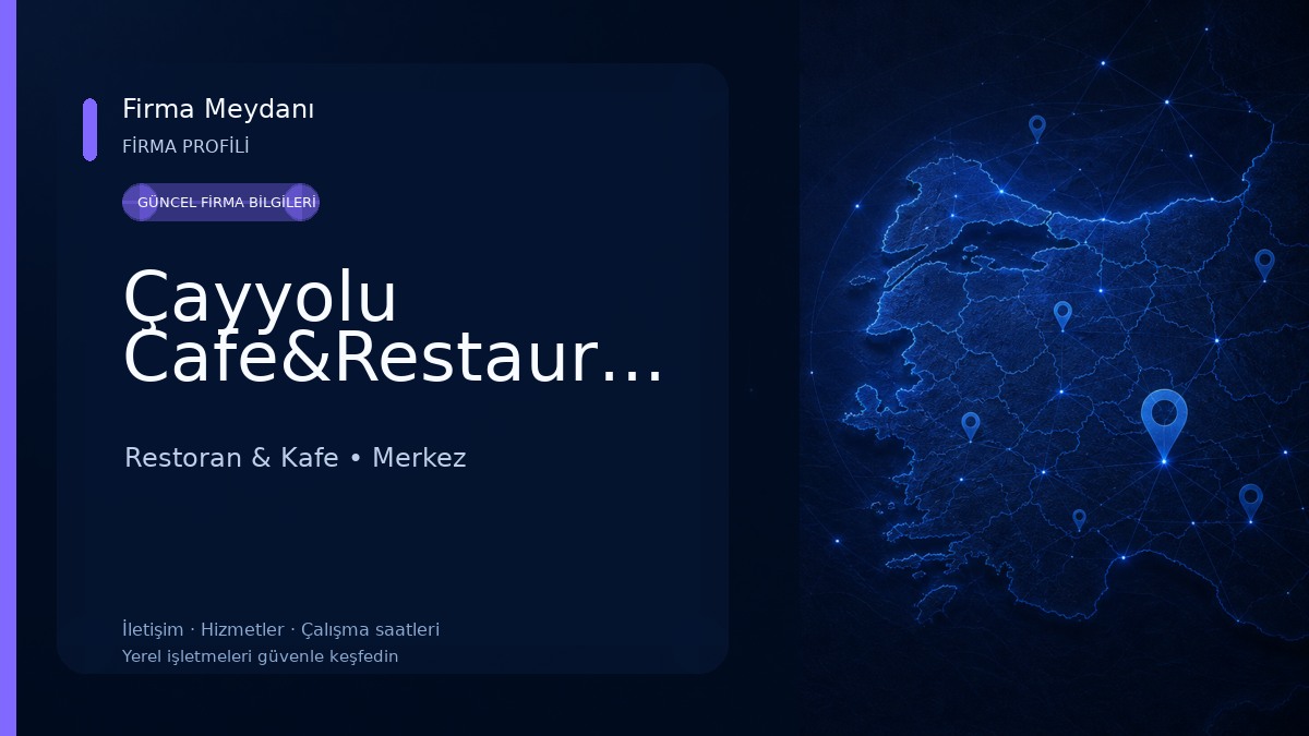 Çayyolu Cafe&Restaurant Restoran & Kafe