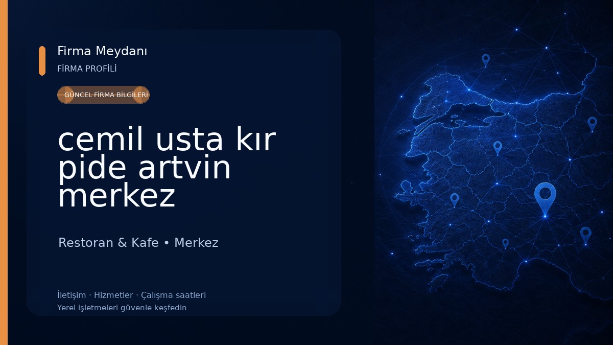 cemil usta kır pide artvin merkez