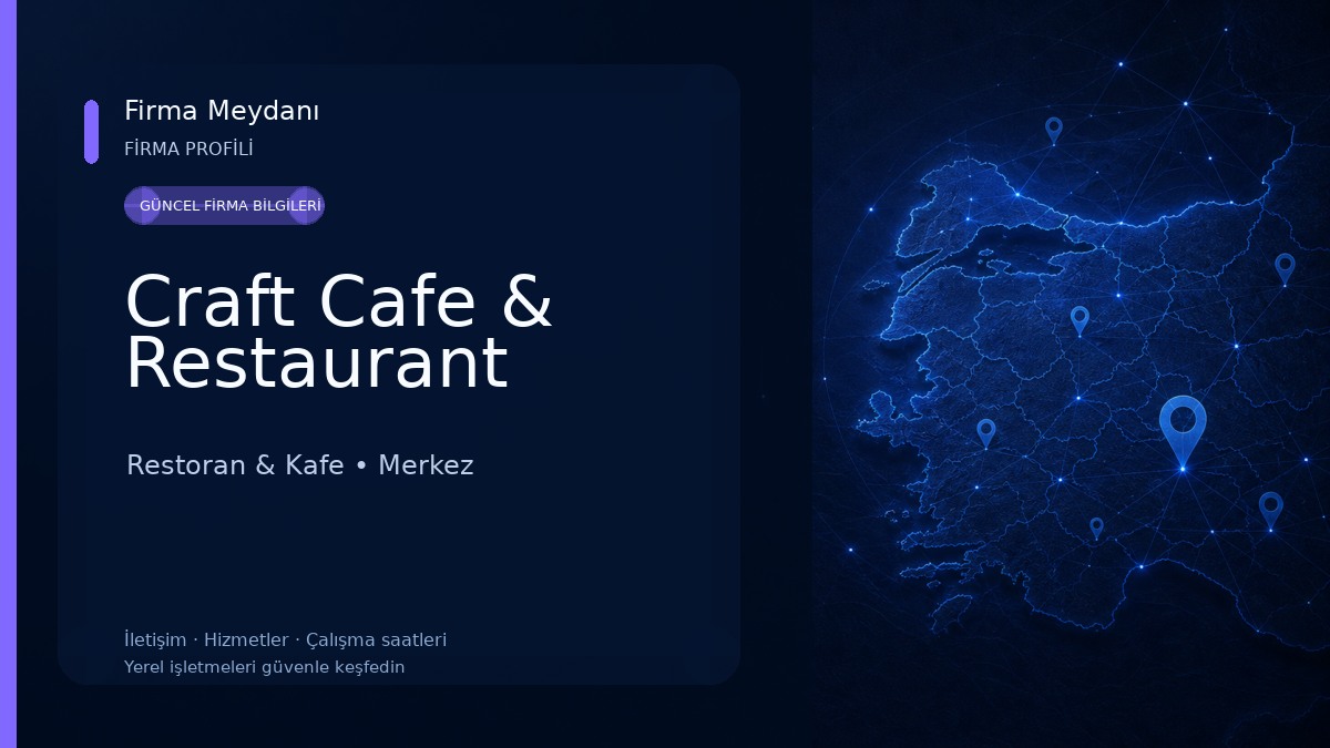 Craft Cafe & Restaurant Restoran & Kafe