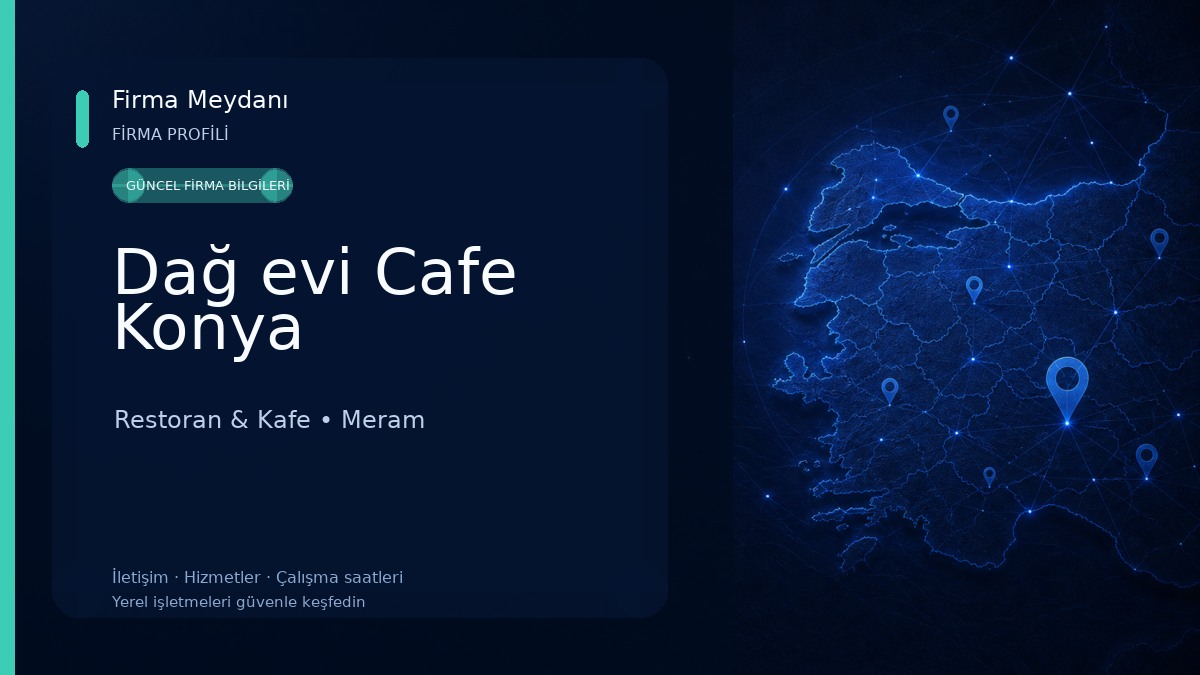 Dağ evi Cafe Konya Restoran & Kafe