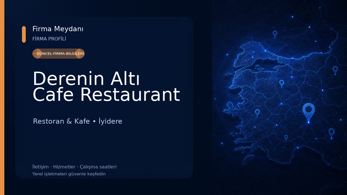 Derenin Altı Cafe Restaurant Restoran & Kafe