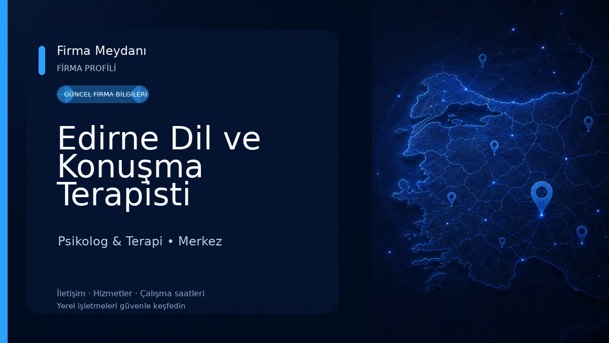 Edirne Dil ve Konuşma Terapisti Tuğberk Alioğlu