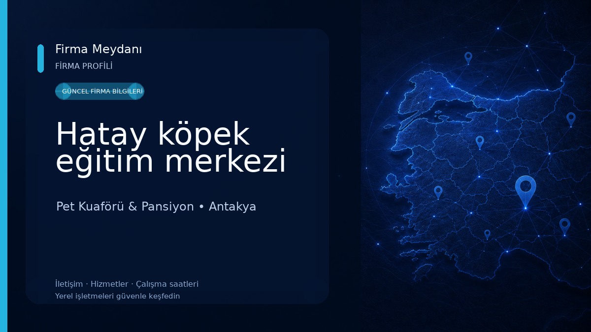 Hatay köpek eğitim merkezi