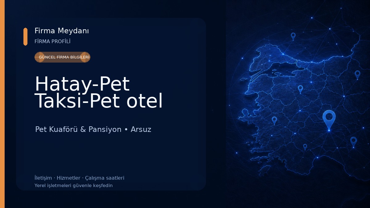 Hatay-Pet Taksi-Pet otel 