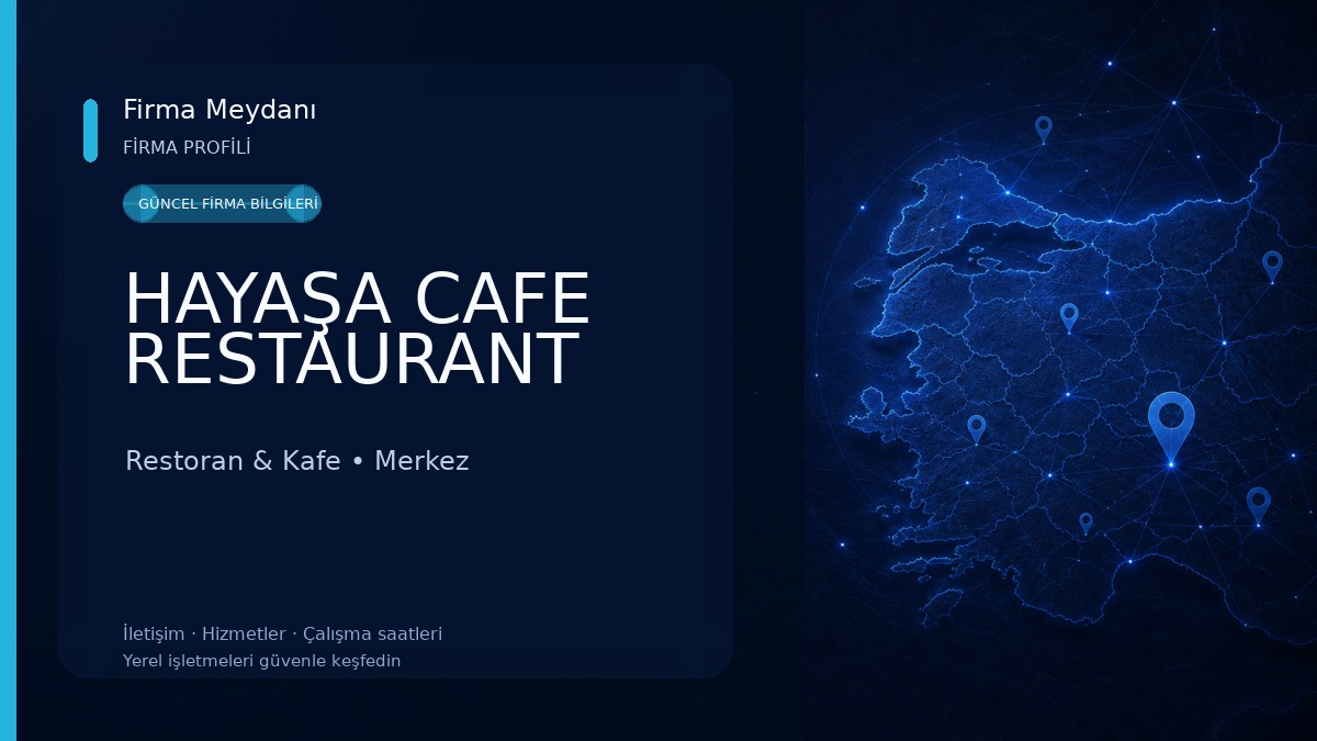 HAYAŞA CAFE RESTAURANT Restoran & Kafe