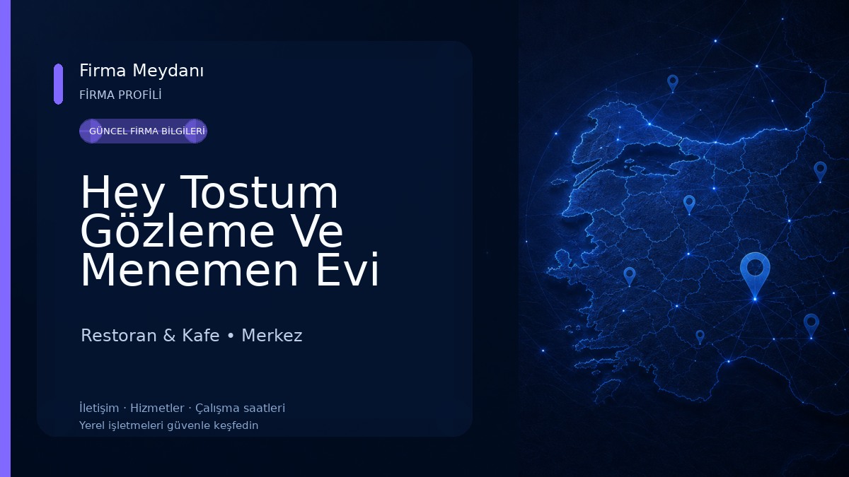 Hey Tostum Gözleme Ve Menemen Evi (KAHVALTI KÖŞESİ) Restoran & Kafe