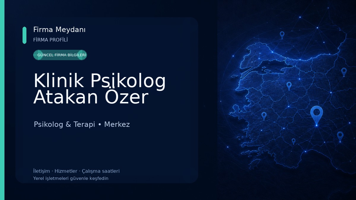Klinik Psikolog Atakan Özer 
