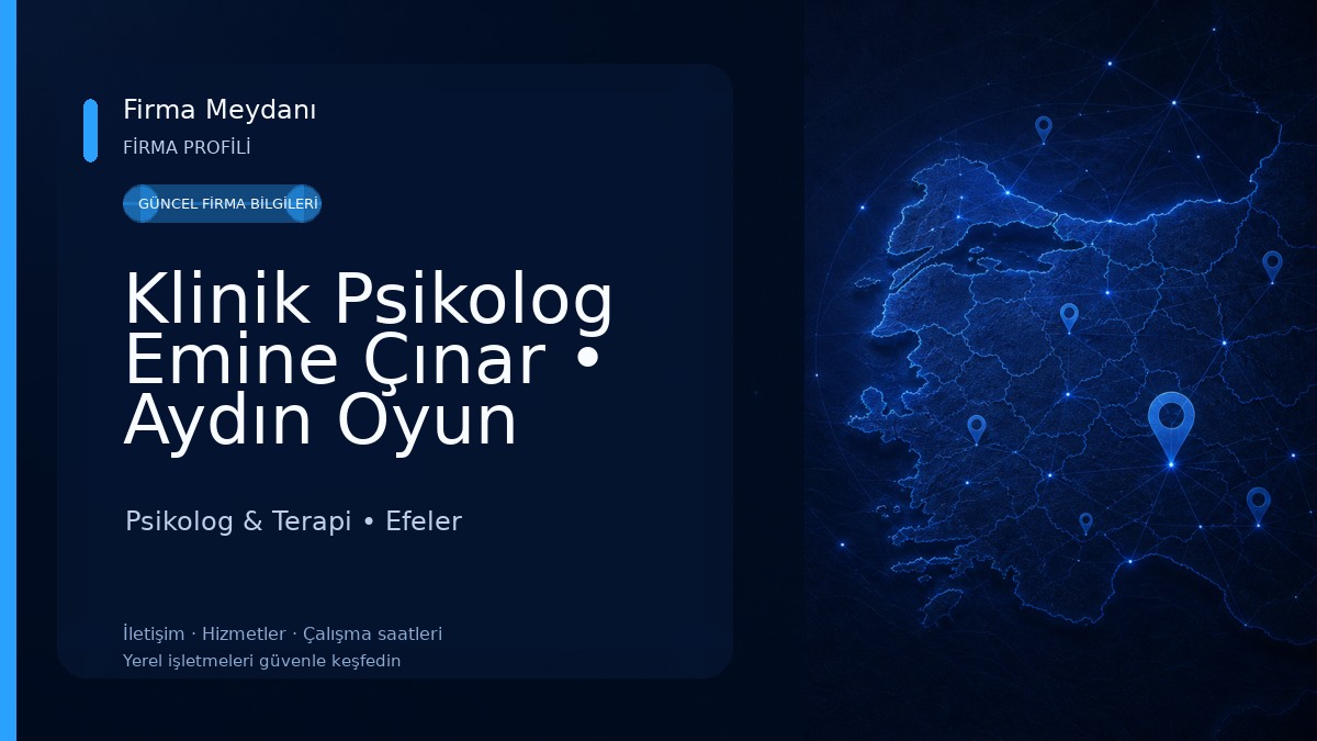 Klinik Psikolog Emine Çınar • Aydın Oyun Terapisi I Aydın Psikolog Psikolog & Terapi