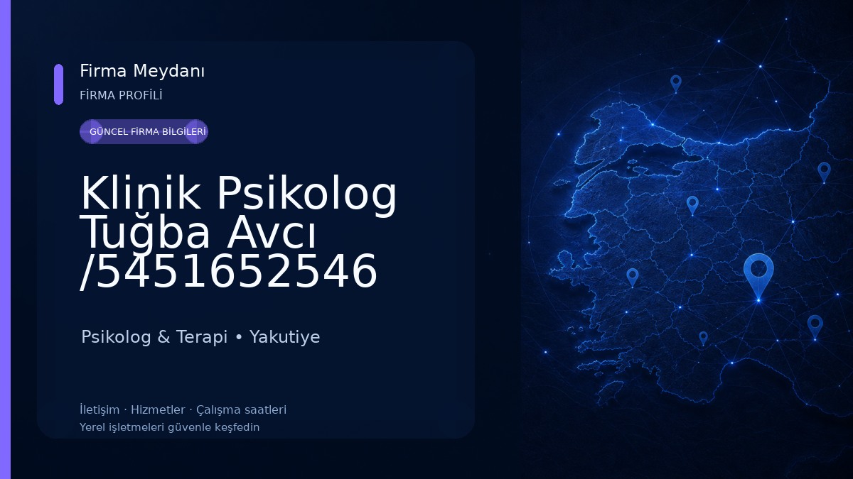 Klinik Psikolog Tuğba Avcı /5451652546
