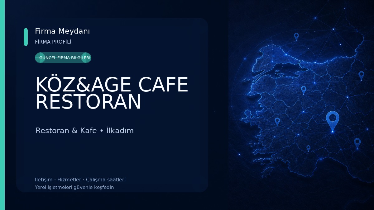 KÖZ&AGE CAFE RESTORAN Restoran & Kafe