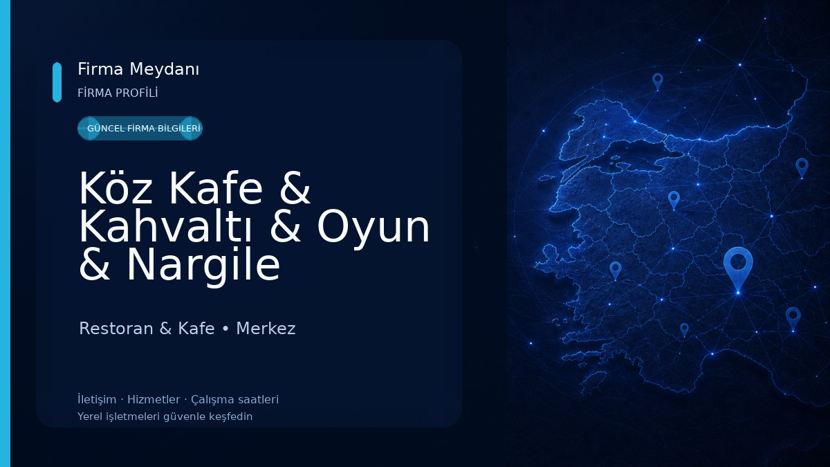 Köz Kafe & Kahvaltı & Oyun & Nargile Salonu