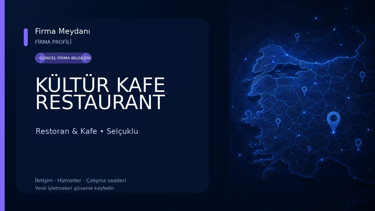 KÜLTÜR KAFE RESTAURANT Restoran & Kafe