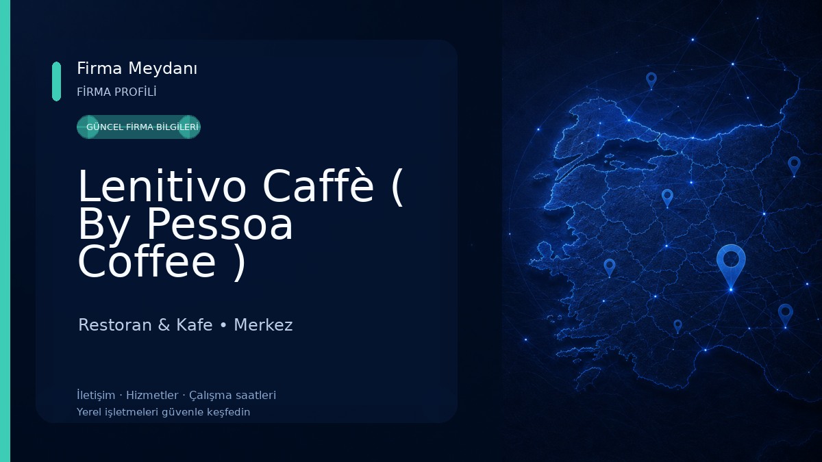 Lenitivo Caffè ( By Pessoa Coffee ) Restoran & Kafe