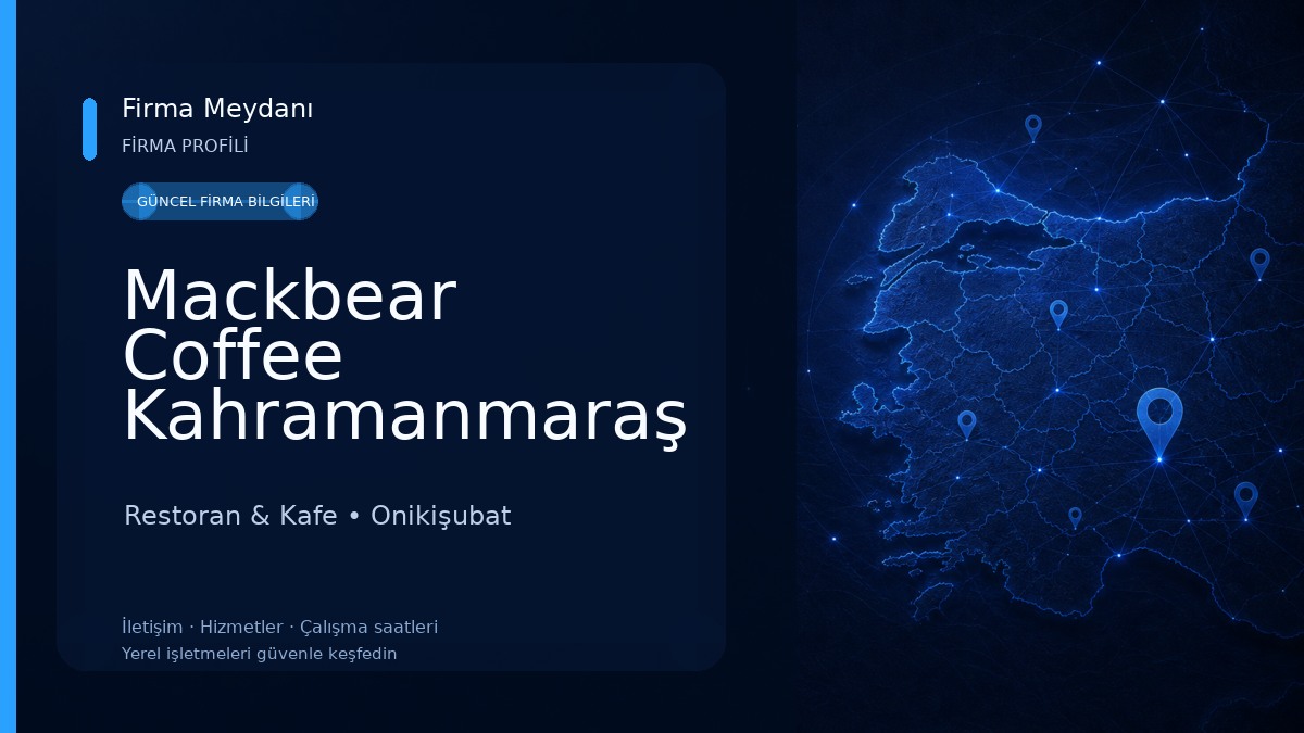 Mackbear Coffee Kahramanmaraş Restoran & Kafe