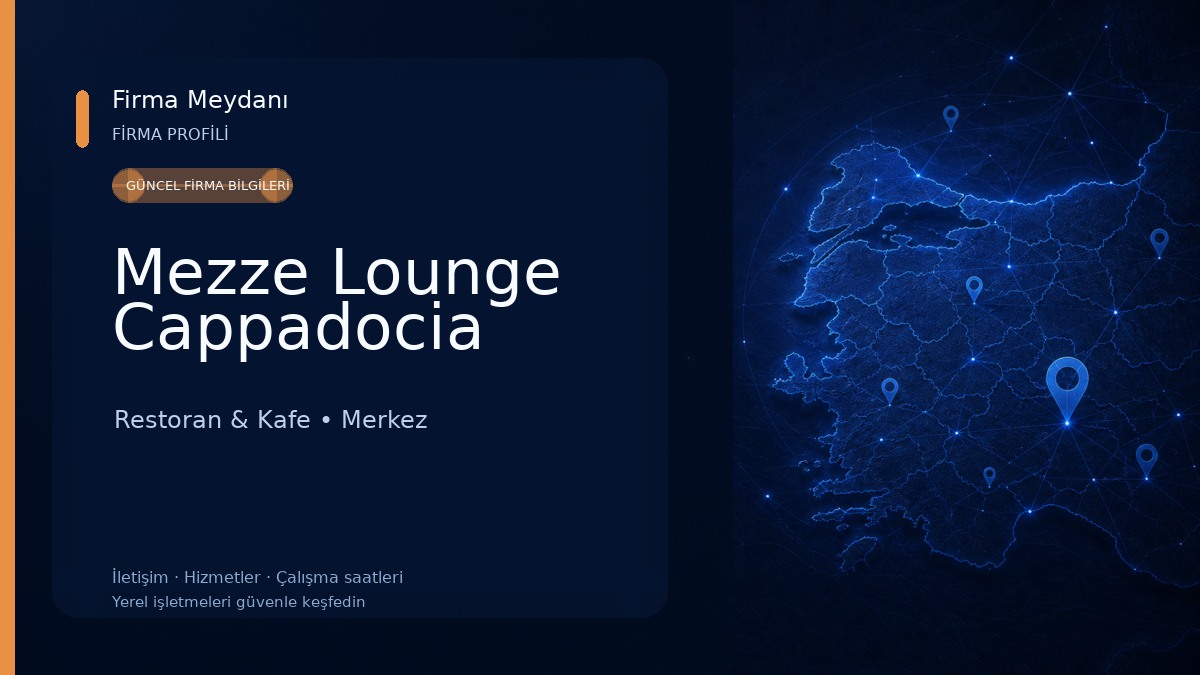 Mezze Lounge Cappadocia Restoran & Kafe