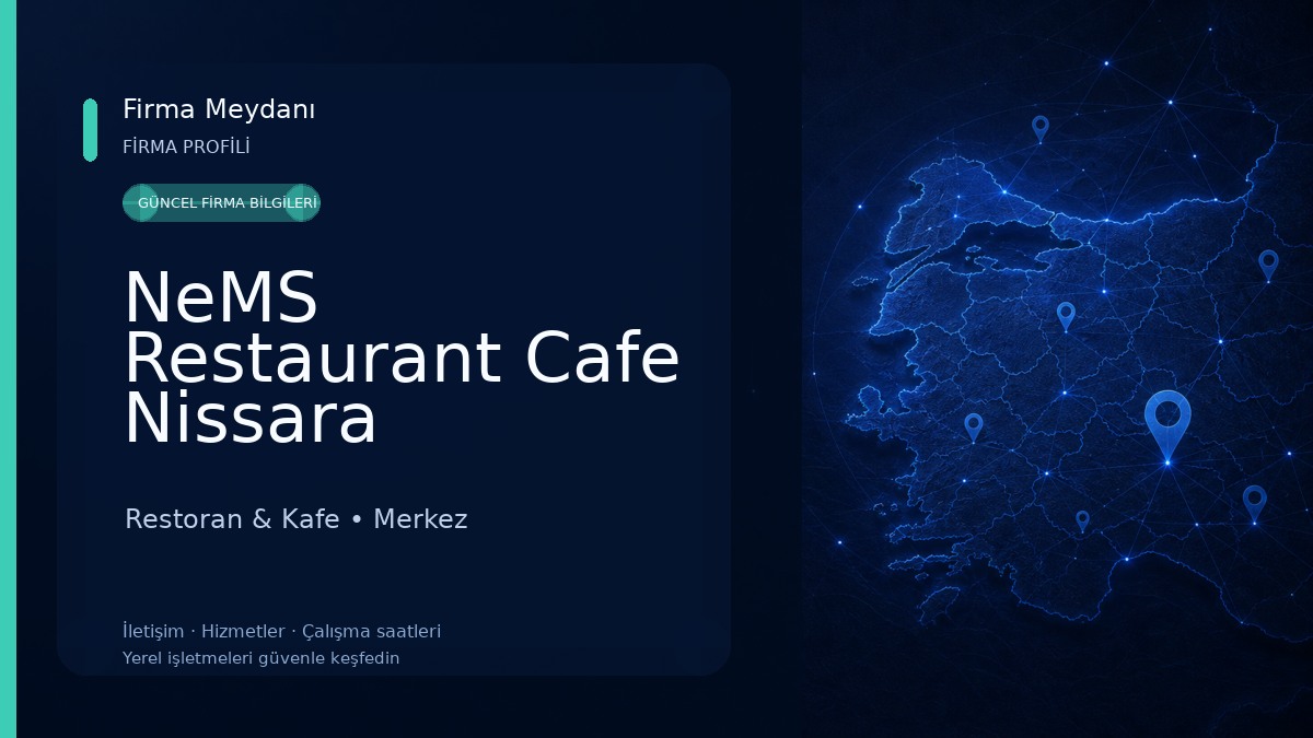 NeMS Restaurant Cafe Nissara Nevşehir Şubesi Restoran & Kafe