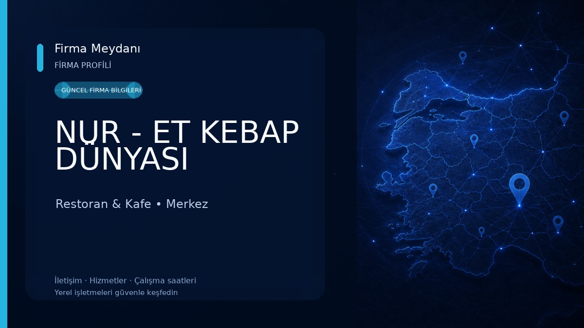 NUR - ET KEBAP DÜNYASI Restoran & Kafe