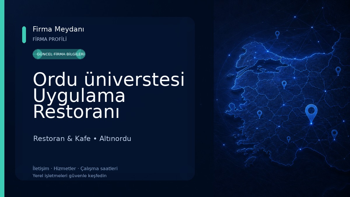 Ordu üniverstesi Uygulama Restoranı (RESTORAN ODÜ) Restoran & Kafe
