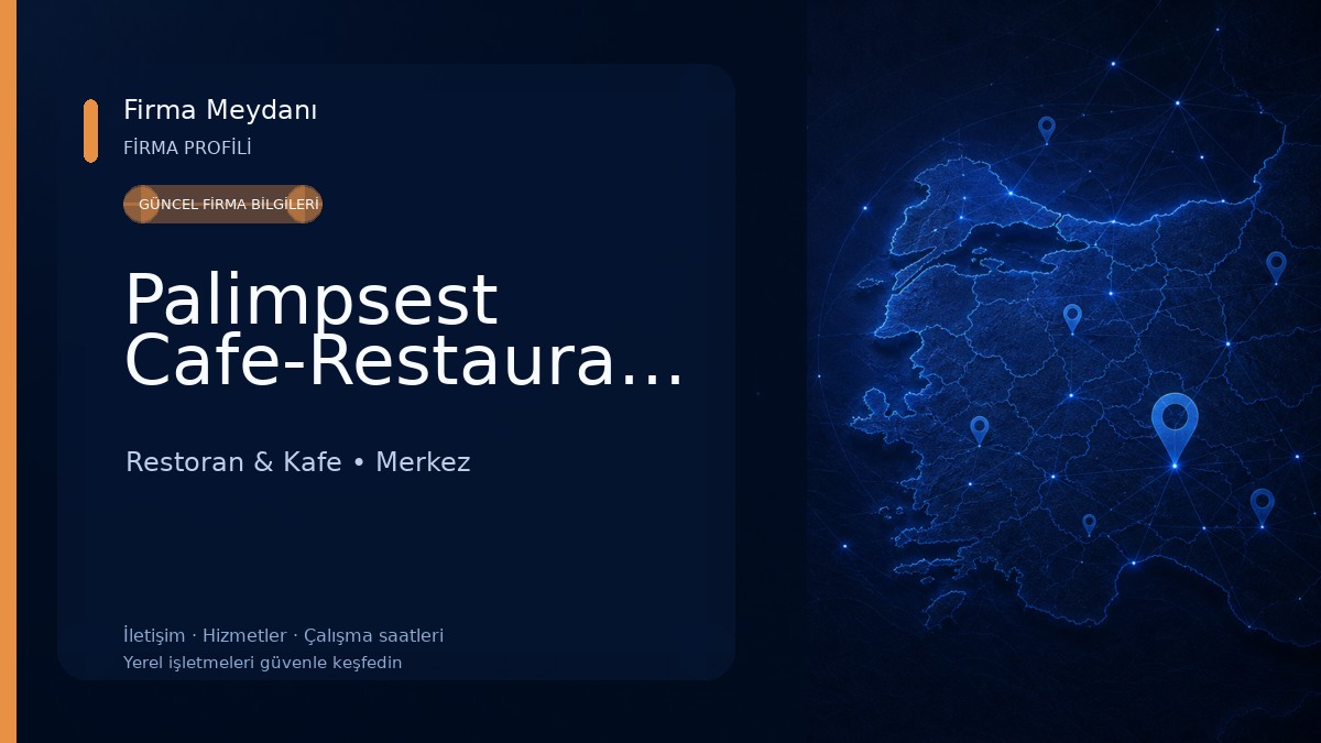 Palimpsest Cafe-Restaurant-Hookah-Lounge Restoran & Kafe