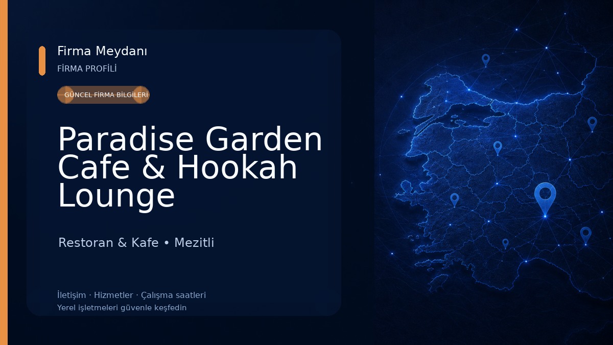 Paradise Garden Cafe & Hookah Lounge Restoran & Kafe