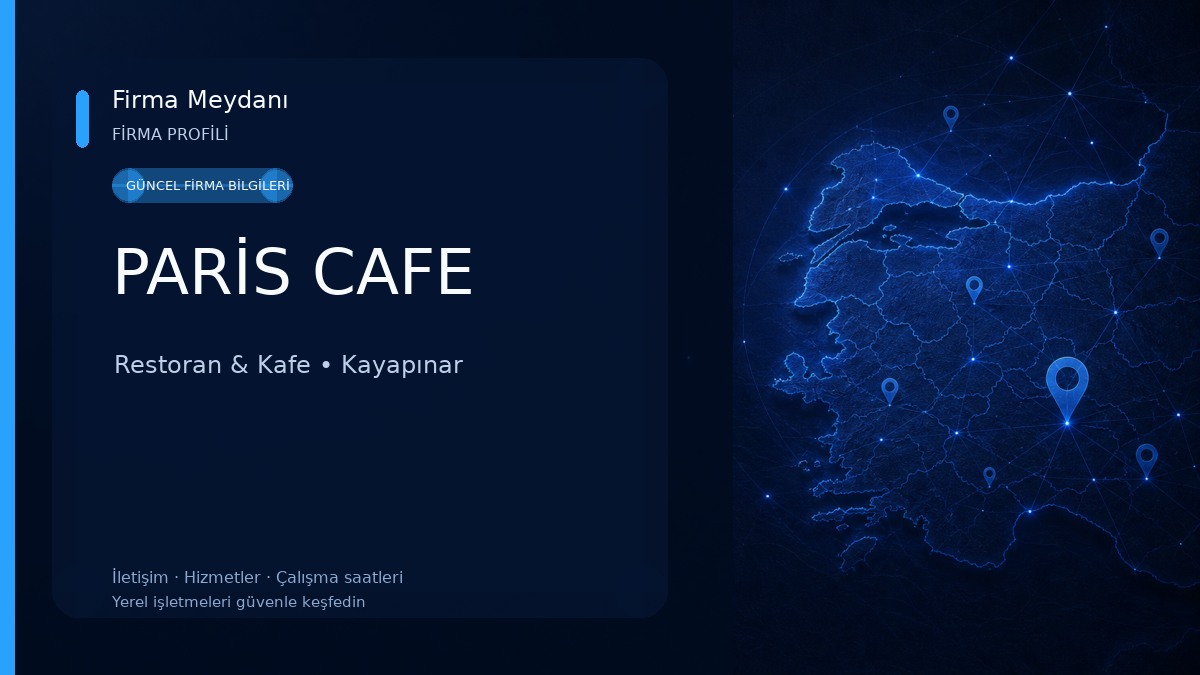 PARİS CAFE Restoran & Kafe