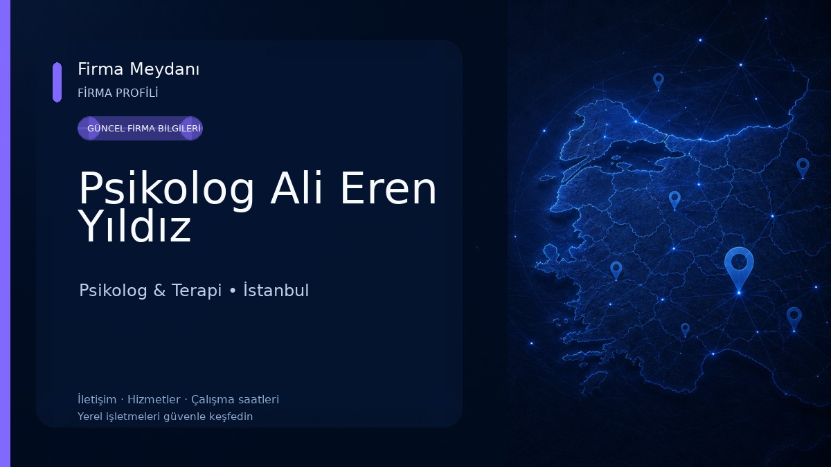 Psikolog Ali Eren Yıldız