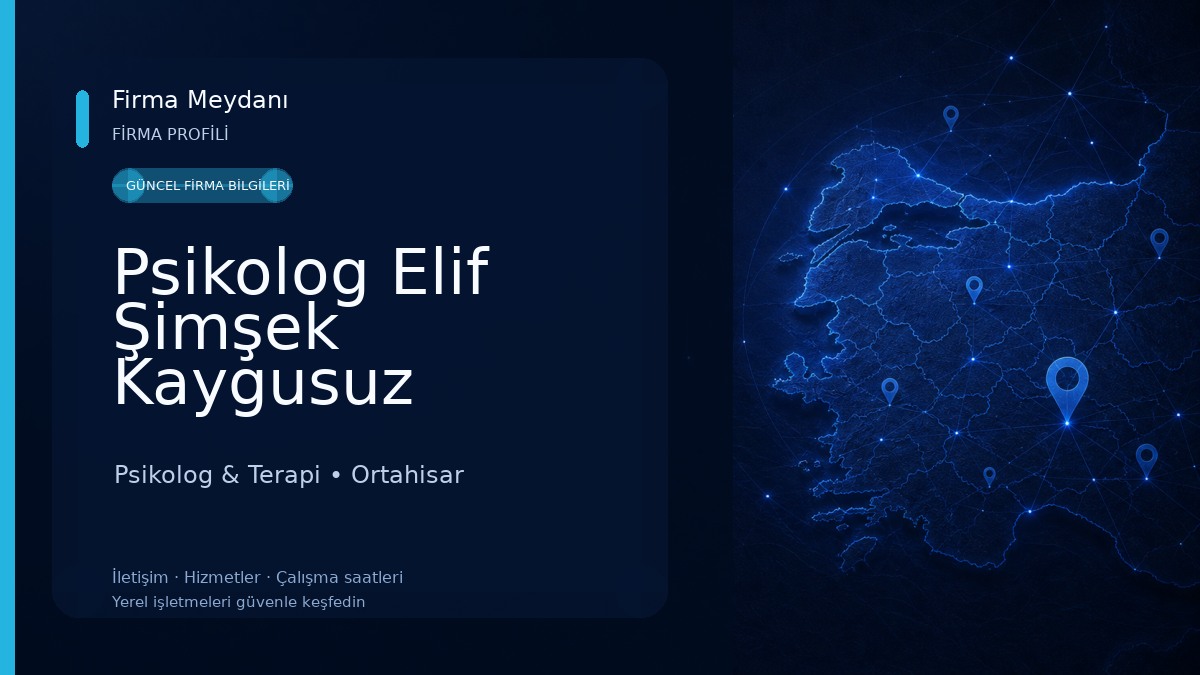 Psikolog Elif Şimşek Kaygusuz Psikolog & Terapi