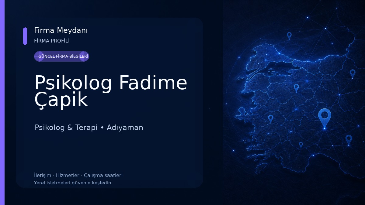 Psikolog Fadime Çapik 