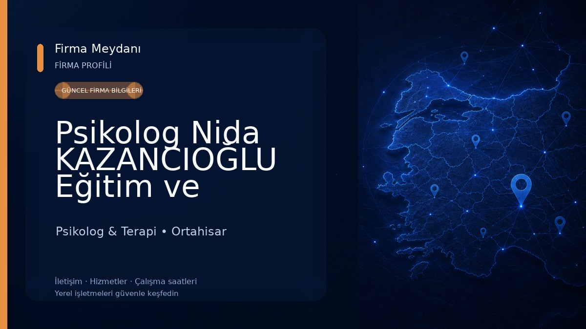 Psikolog Nida KAZANCIOĞLU Eğitim ve Danışmanlık Merkezi