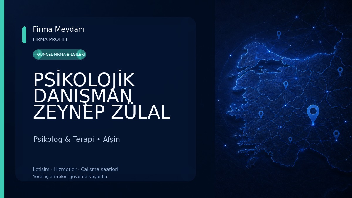 PSİKOLOJİK DANIŞMAN ZEYNEP ZÜLAL MEŞE Psikolog & Terapi