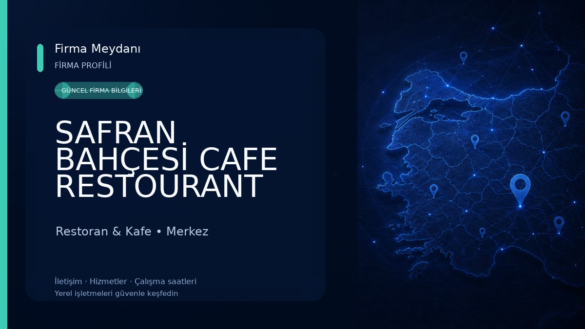 SAFRAN BAHÇESİ CAFE RESTOURANT Restoran & Kafe