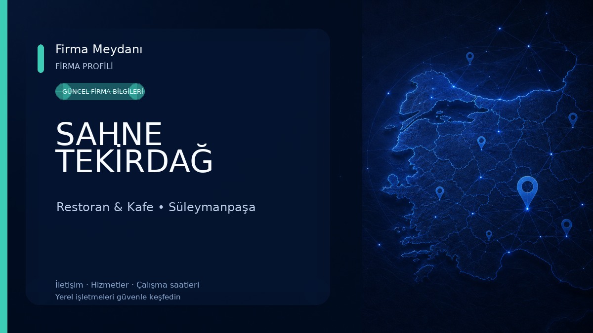 SAHNE TEKİRDAĞ 