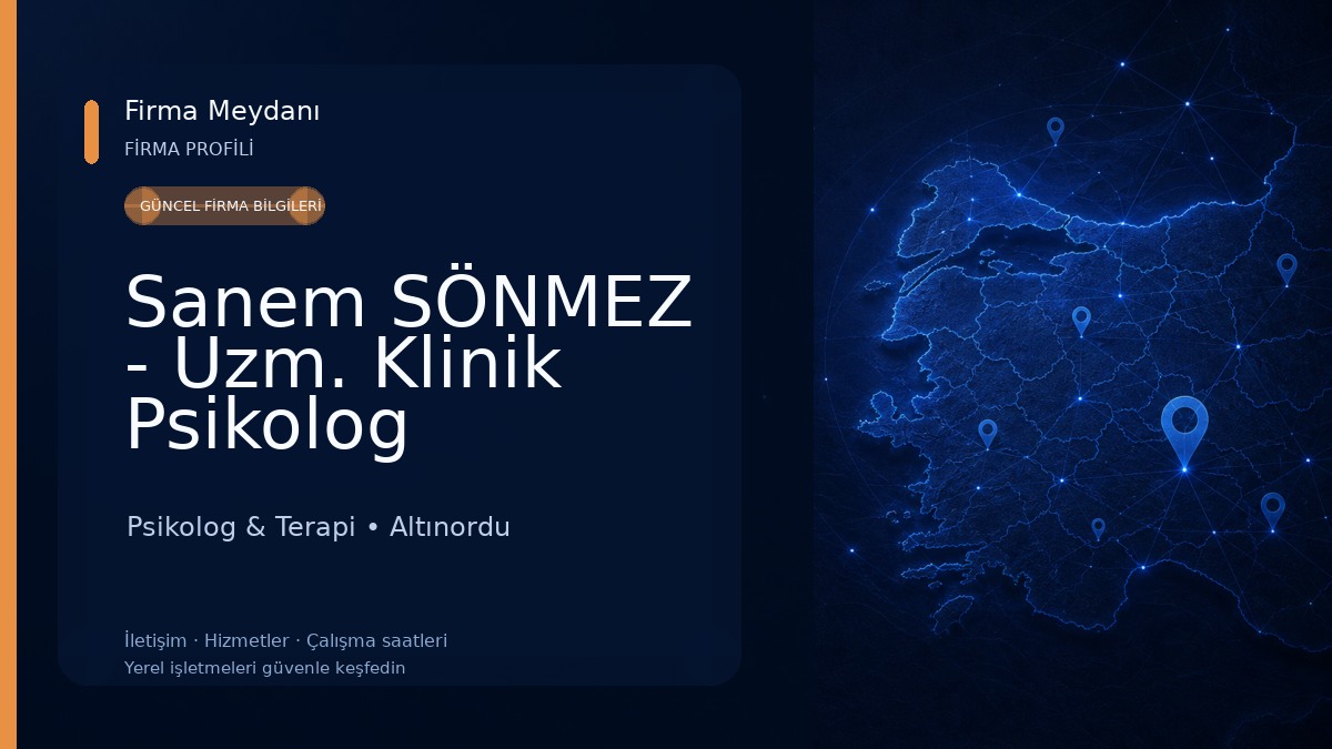 Sanem SÖNMEZ - Uzm. Klinik Psikolog Psikolog & Terapi