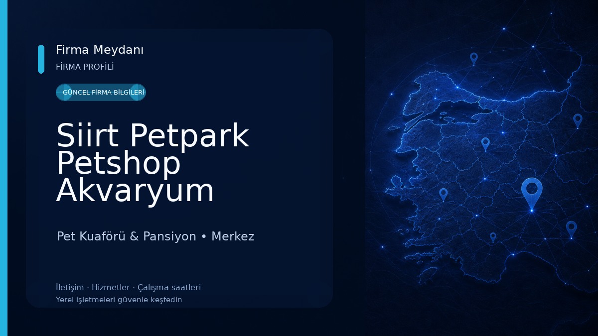 Siirt Petpark Petshop Akvaryum 