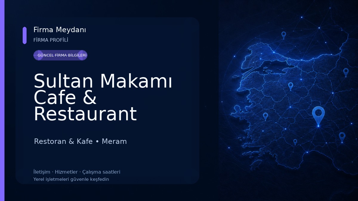 Sultan Makamı Cafe & Restaurant Restoran & Kafe