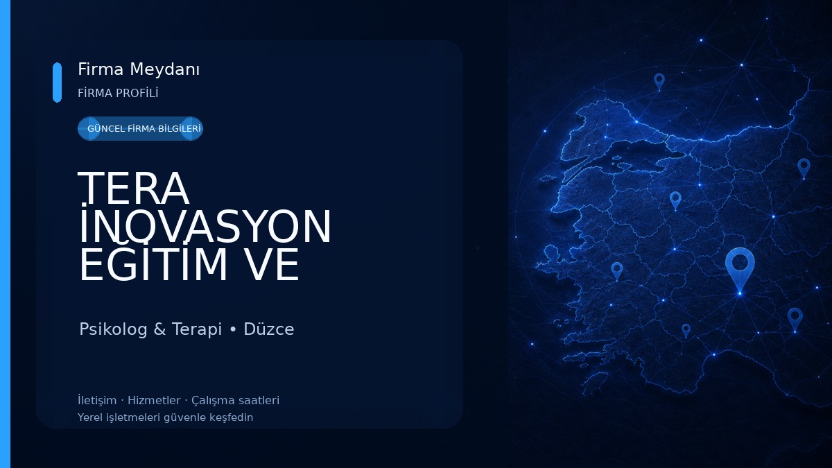 TERA İNOVASYON EĞİTİM VE DANIŞMALIK 