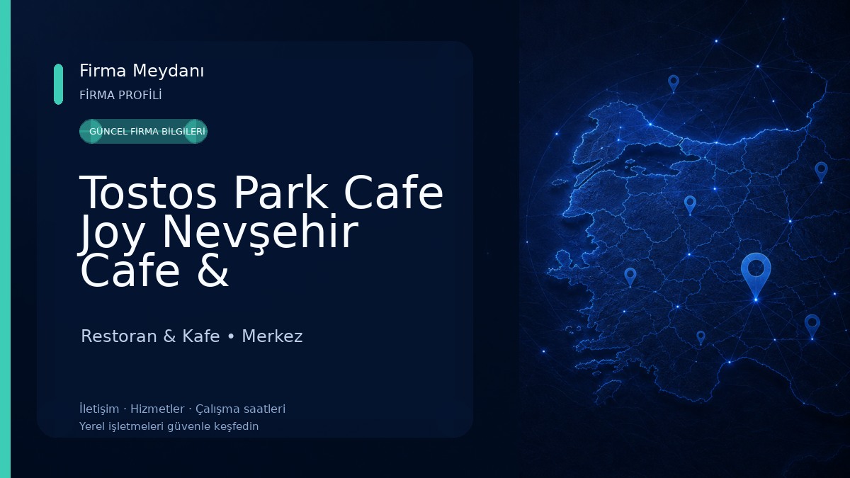 Tostos Park Cafe Joy Nevşehir Cafe & Restaurant