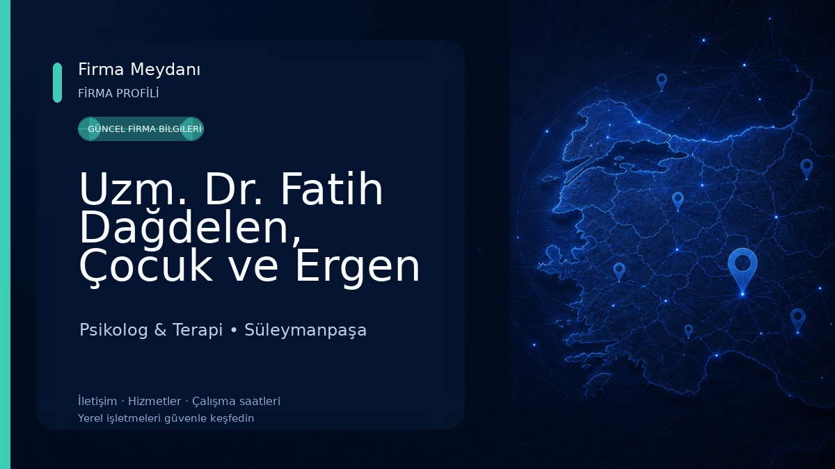 Uzm. Dr. Fatih Dağdelen, Çocuk ve Ergen Psikiyatrisi Psikolog & Terapi